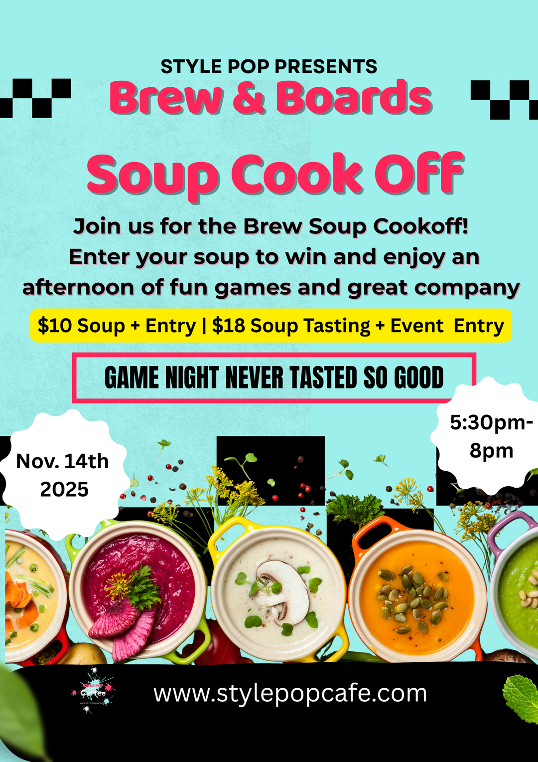 Brew & Boards: Soup Cook Off Edition