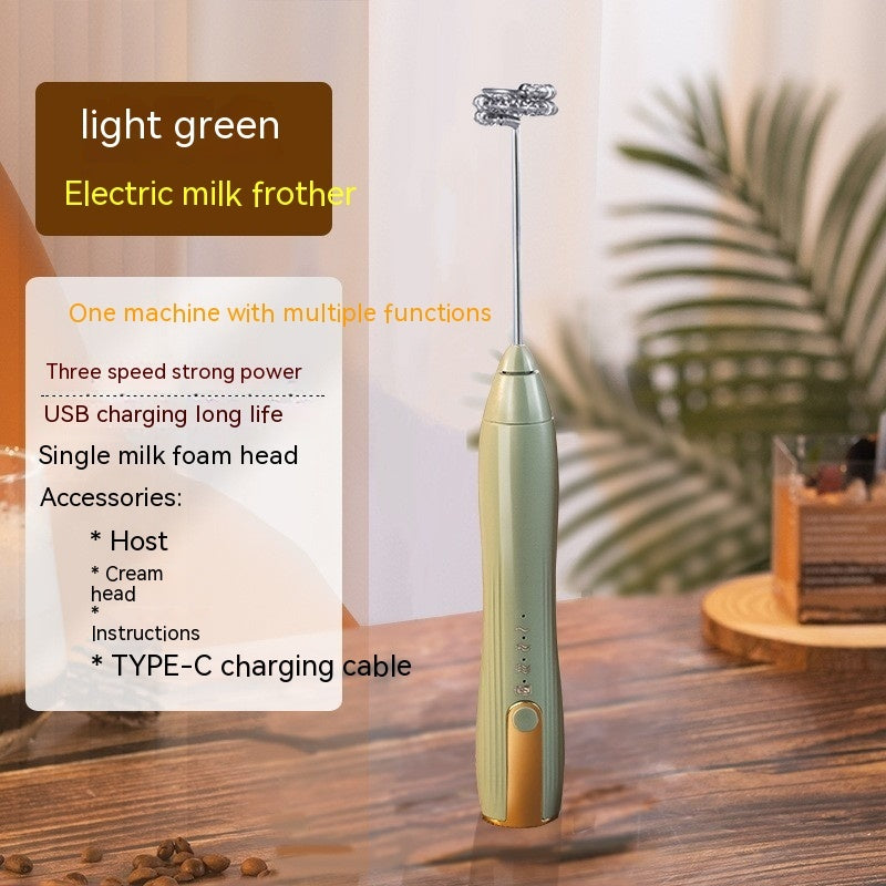 USB Rechargeable Electric Egg Beater &amp; Milk Frother – 3-Speed Wireless Hand Mixer | 3 Colors