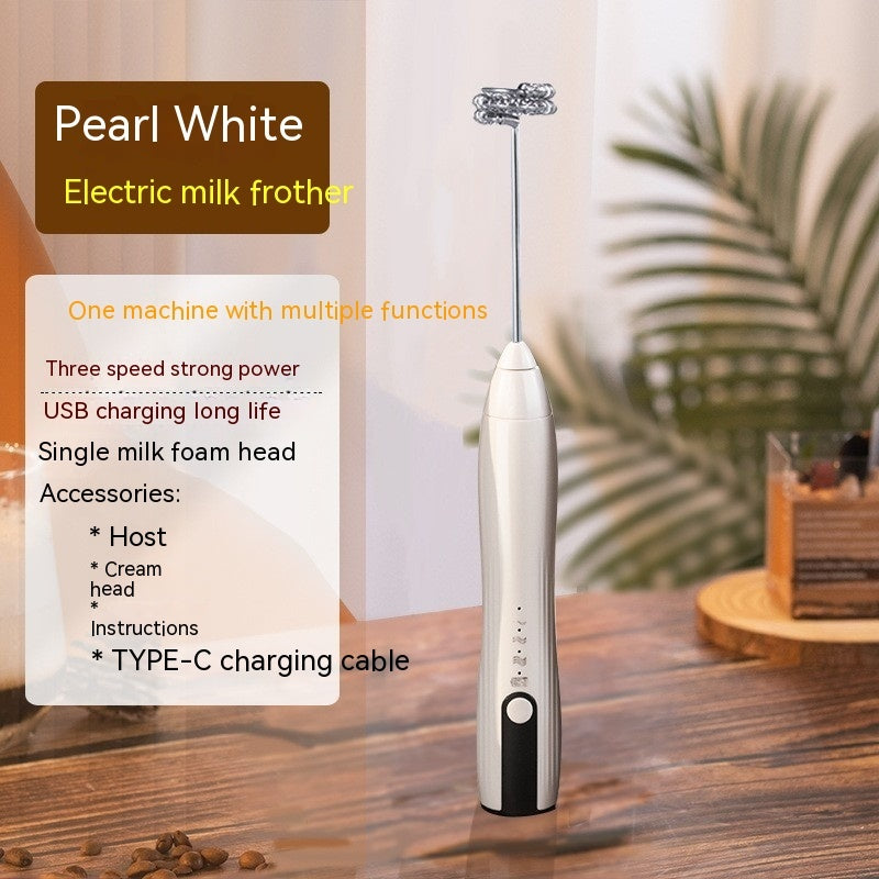 USB Rechargeable Electric Egg Beater &amp; Milk Frother – 3-Speed Wireless Hand Mixer | 3 Colors