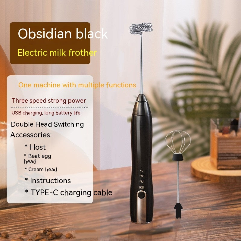 USB Rechargeable Electric Egg Beater &amp; Milk Frother – 3-Speed Wireless Hand Mixer | 3 Colors