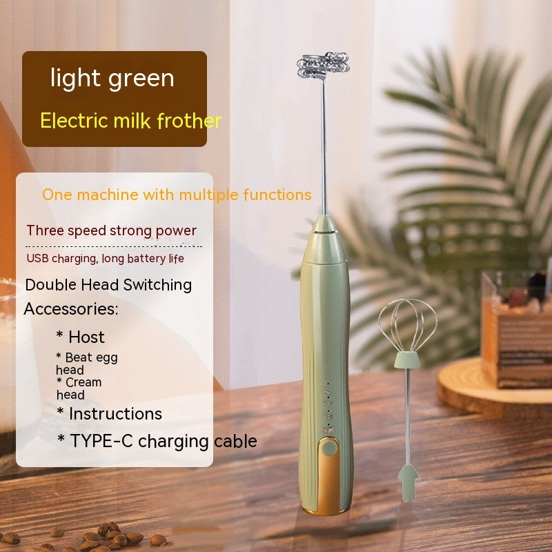 USB Rechargeable Electric Egg Beater &amp; Milk Frother – 3-Speed Wireless Hand Mixer | 3 Colors
