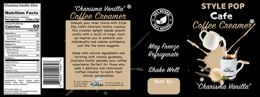 Charisma Vanilla ™ Coffee Creamer