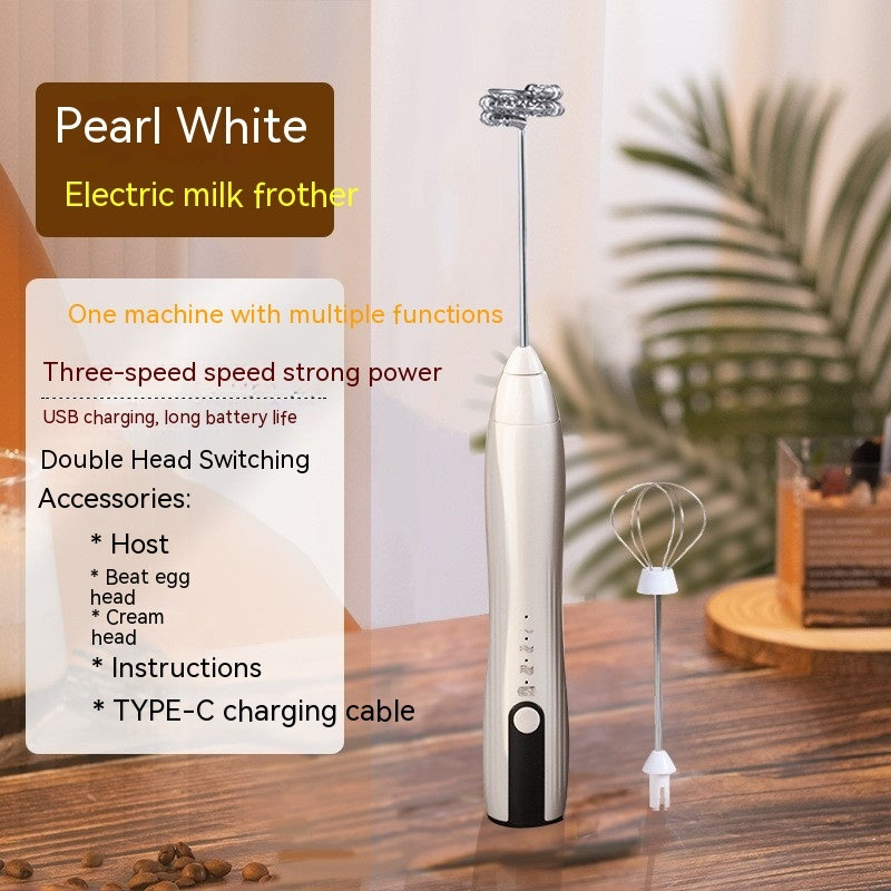 USB Rechargeable Electric Egg Beater &amp; Milk Frother – 3-Speed Wireless Hand Mixer | 3 Colors